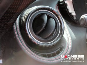 Alfa Romeo 4C Interior Air Vent Trim Kit - Carbon Fiber - Spyder - Matte Finish